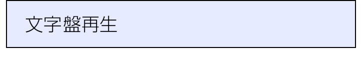 文字盤再生